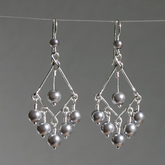 Diamond Chandelier Pearls