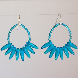 Aqua Claws Earrings