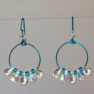 Aqua Rain Earrings