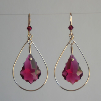 Baroque Ruby Teardrop