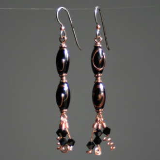 Black Copper Swirls