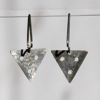 Drilled Triangles Earrings