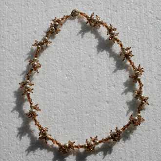 Golden Smokey Rootbeer Necklace