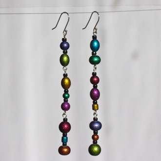 Mardi Gras Earrings