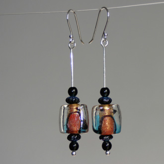 Multicolor Squares Earrings