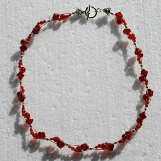 Twisty Red Necklace