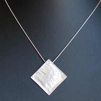 Reticulated Square Pendant