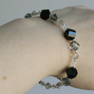 Shades of Gray Helix Bracelet