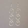 Two Hoop Chain Earrings