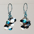 Black and White Bobbers Earrings