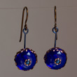 Cobalt Cushion Drizzle Earring