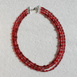 Multistrand Red Necklace