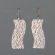 Silver Punched Tape Earrings