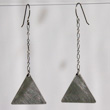 Chained Triangle Earrings
