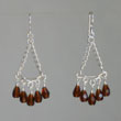 Triangle Yoke on Chain Earrings